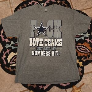 🔥Dallas Cowboys Gray Graphic T-Shirt🔥 Size L